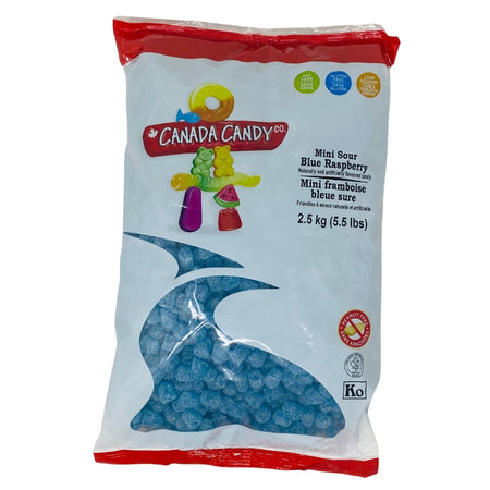 CCC Mini Sour Blue Raspberries Gummy Candy - 2.5kg