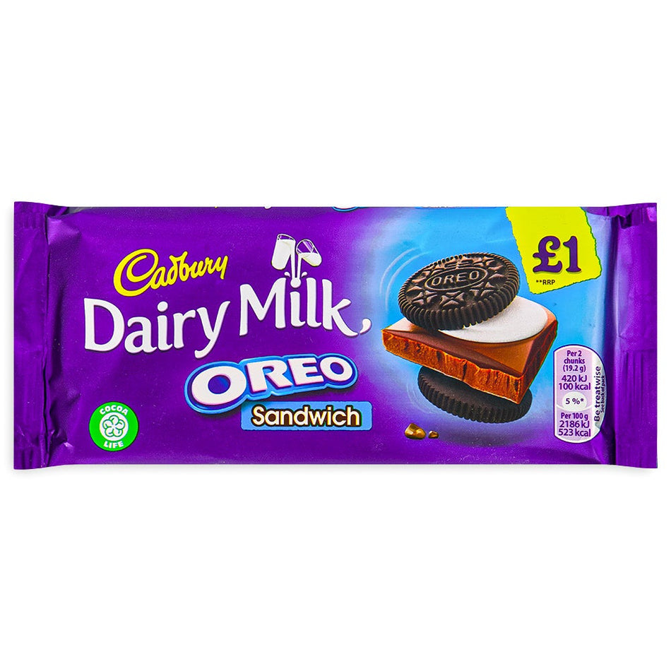 Cadbury Dairy Milk Oreo Sandwich 96g (UK) - 15 Pack