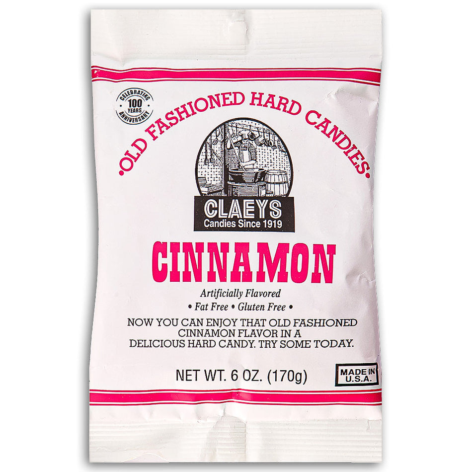 Claeys Cinnamon Old Fashioned Hard Candies 6oz - 24 Pack