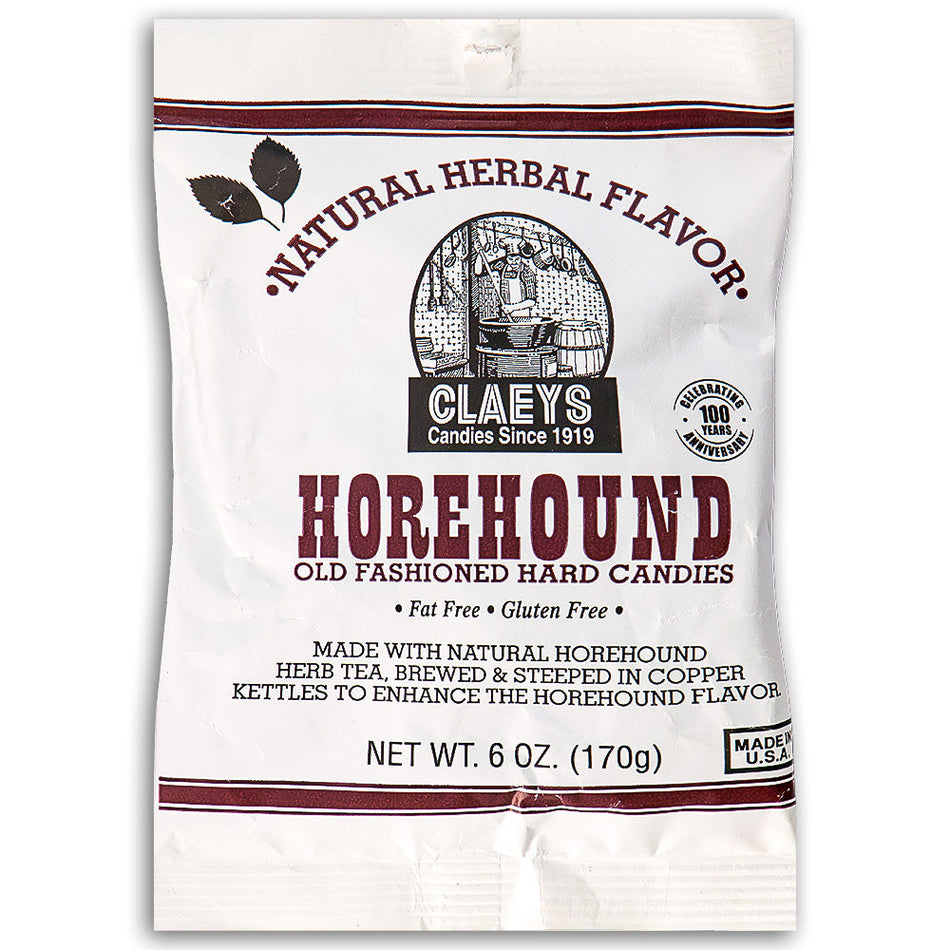 Claeys Horehound Old Fashioned Hard Candies 6oz - 24 Pack