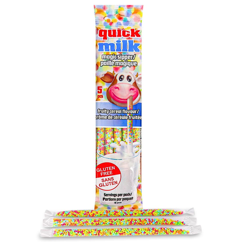 Quick Milk Magic Sipper Fruity Cereal Straws 36g