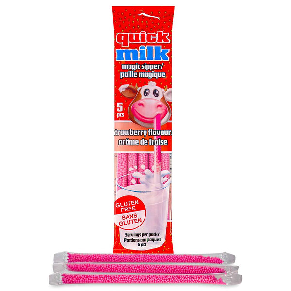Quick Milk Magic Sipper Strawberry Straws 36g