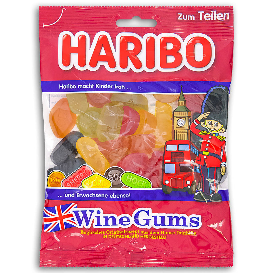 Haribo Wine Gums Old Fashioned Candy 200g - 10 Pack