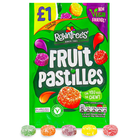 Rowntrees Fruit Pastilles UK 120g - 10 Pack British Candy