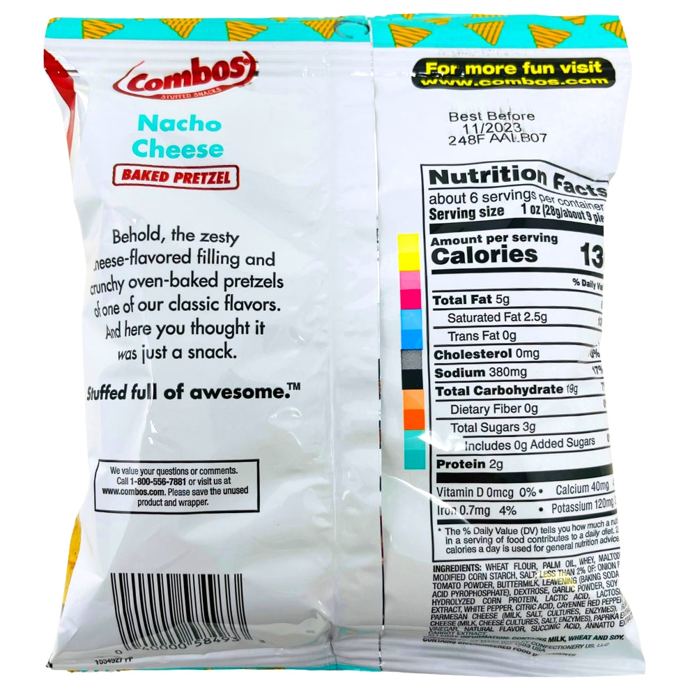 Combos Snacks Nacho Cheese 12PK | iWholesaleCandy.ca