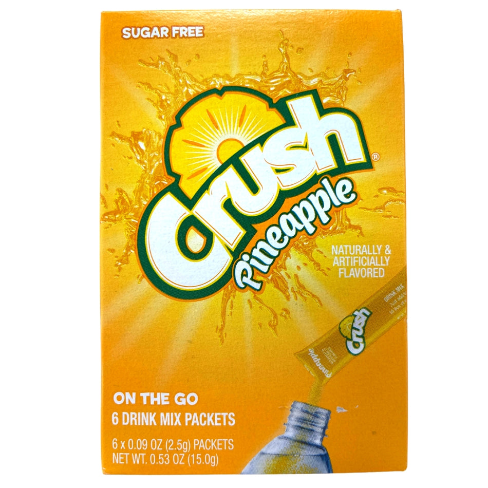 Crush Singles to Go Pineapple - 12 Pack - Sugar Free