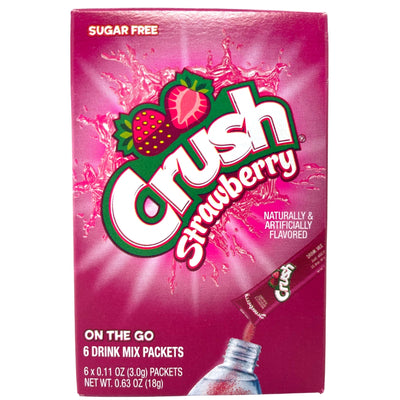 Crush Singles to Go Strawberry - 12 Pack - Sugar Free