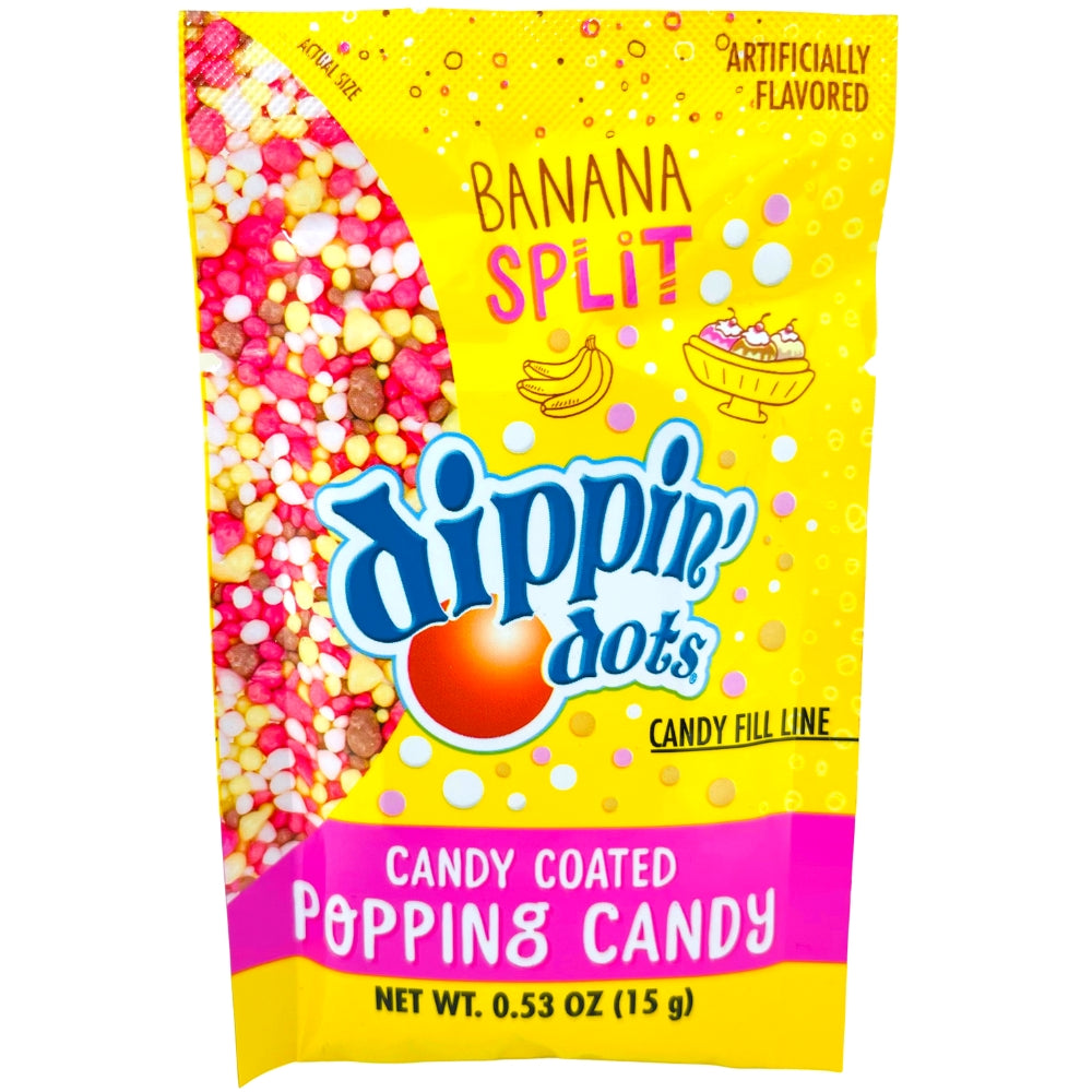 Dippin' Dots Popping Candy Banana Split 0.53oz - 20 Pack