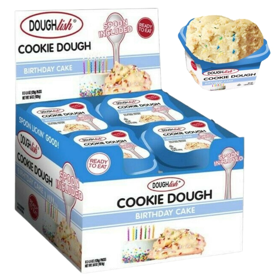 Copy of Doughlish - Birthday Cake Cookie Dough 4.5oz - 8CT