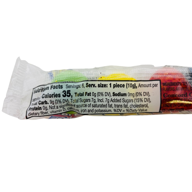 Dubble Bubble Seedlings Gum Tube 2.04oz - 24 Pack - Ingredients - Nutrition Facts - Bubble Gum
