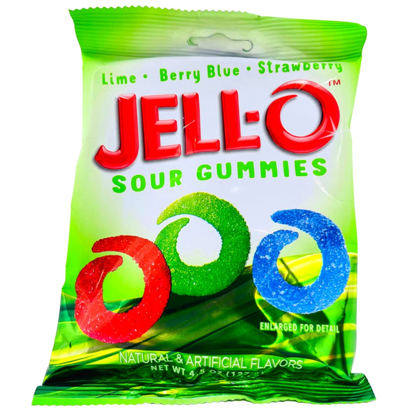 Jello Sour Gummies 127g - 12 Pack