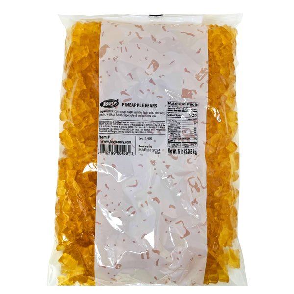Jovy Gummy Bears Pineapple 5lbs - 1 Bag