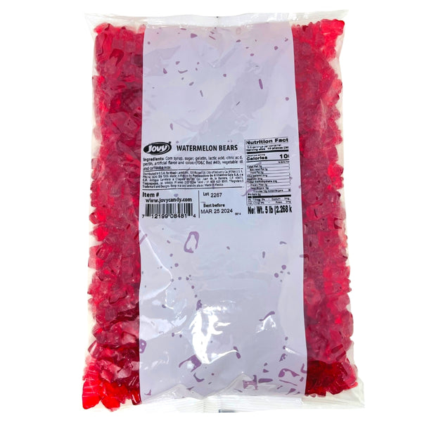 Jovy Gummy Bears Watermelon 5lbs - 1 Bag