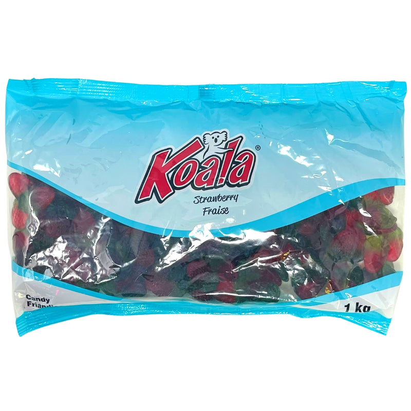 Koala Strawberries Gummies - 1kg - 1 Bag - Bulk Candy
