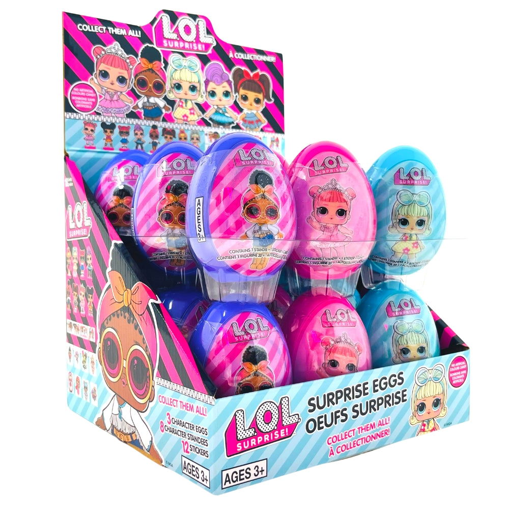 LOL Surprise 3D Easter Egg Gift - 18 Pack display