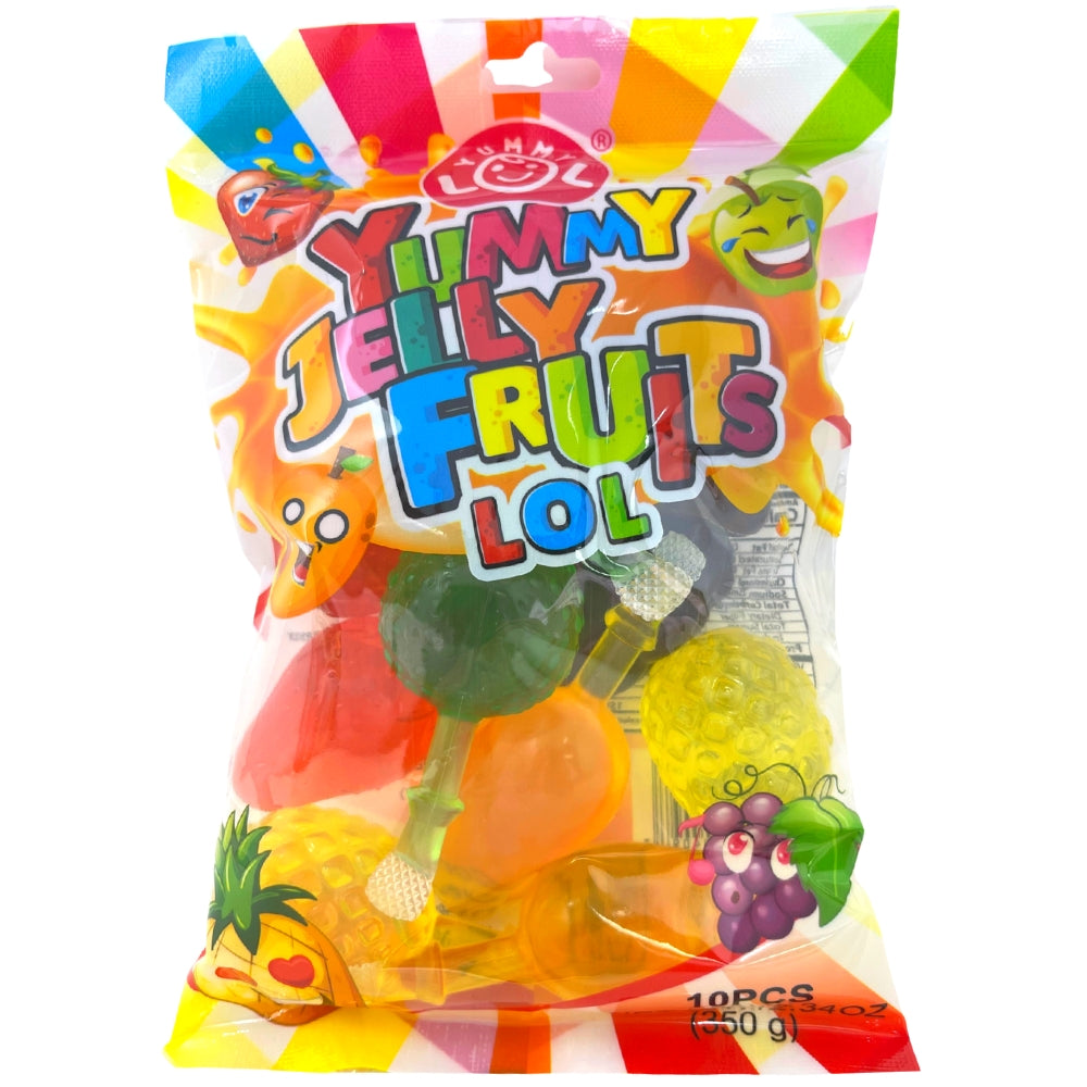 LOL Yummy Jelly Fruit Candies 350g - 24 Pack