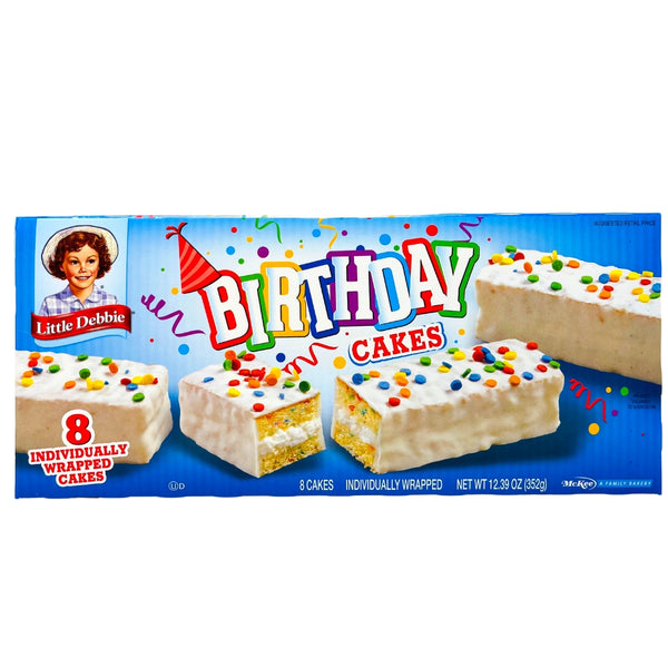 Little Debbie Birthday Cakes (8 Pieces) - 1 Box