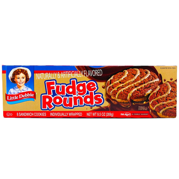 Little Debbie Fudge Rounds (8 Pieces) - 1 Box - American Snacks