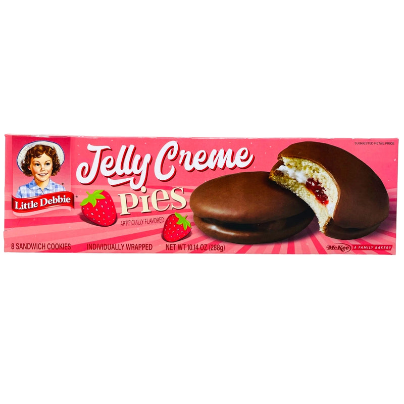 Little Debbie Jelly Creme Pies (8 Pieces) - 1 Box  - American Snacks from Little Debbie