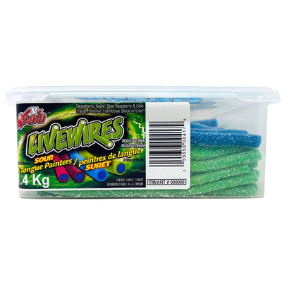 Livewires Sour Tongue Painters 1.4kg - 1 Tub - Livewire Candy - Bulk Candy