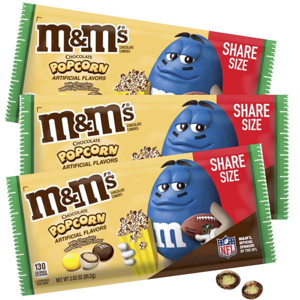 M&M's Chocolate Popcorn Candy 2.83oz - 24 Pack