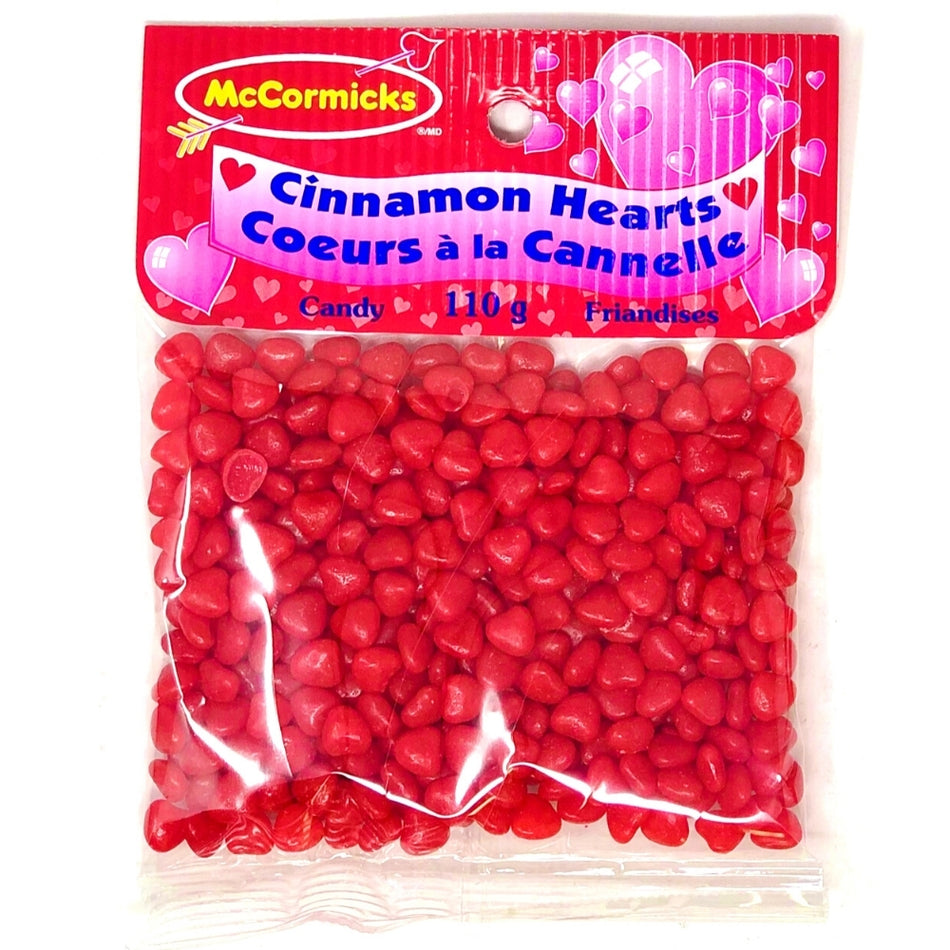 McCormick's Cinnamon Hearts Retro Candy 110g - 12 Pack