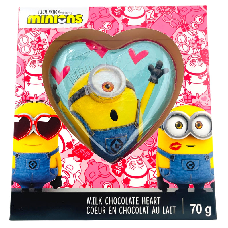 Minions Valentine's Chocolate Heart 70g - 6 Pack