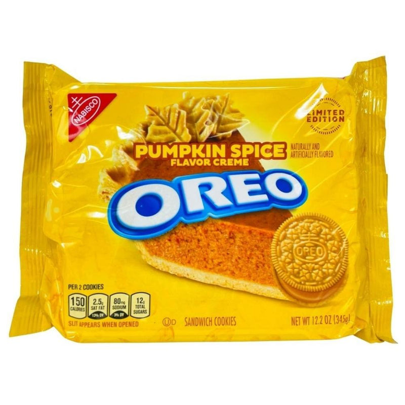Nabisco Limited Edition Fall Halloween Candy Oreo Pumpkin Spice 12.2oz 345g 12 Pack iwholesalecandy.ca