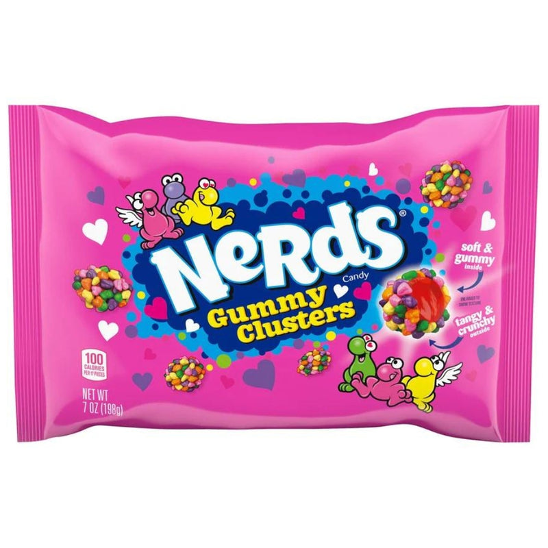 Nerds Rainbow Pink Gummy Clusters 7oz - 18 Pack