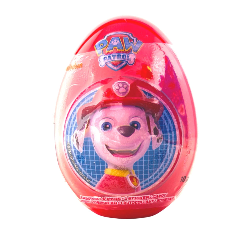 Paw Patrol 3D Easter Egg Gift - 18 Pack display - Surprise Eggs - Marshall red
