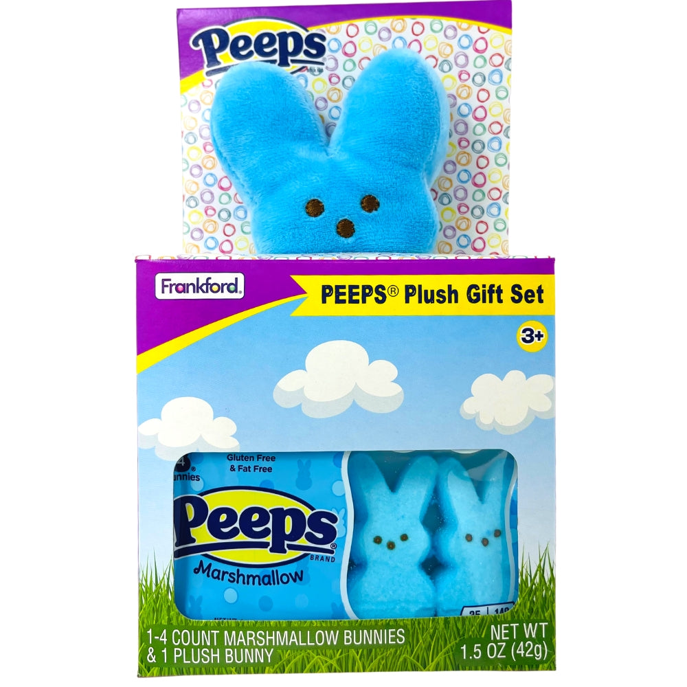 Peeps Blue Marshmallow Bunnies and Easter Plush 1.5oz - 6 Pack