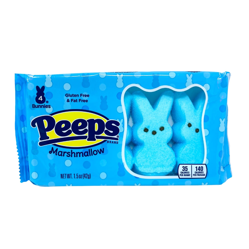 Peeps Bunnies Blue 4ct 1.5oz - 24 Pack – iWholesaleCandy.ca
