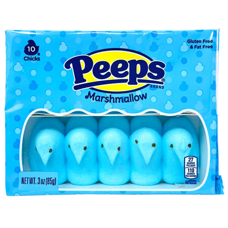 Peeps Marshmallow Chicks Blue 3oz (10pcs) - 36 Pack