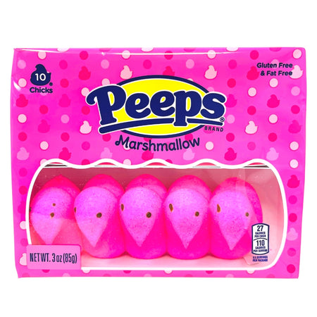 Peeps Marshmallow Chicks Pink 3oz (10pcs) - 36 Pack