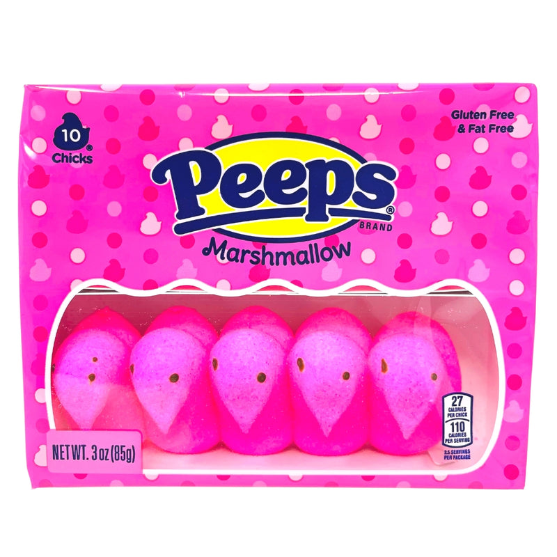 Peeps Marshmallow Chicks Pink 3oz (10pcs) - 36 Pack