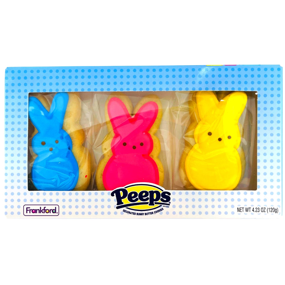Peeps Easter Bunny Sugar Cookie 3 Piece Gift Set 4.32oz - 6 Pack