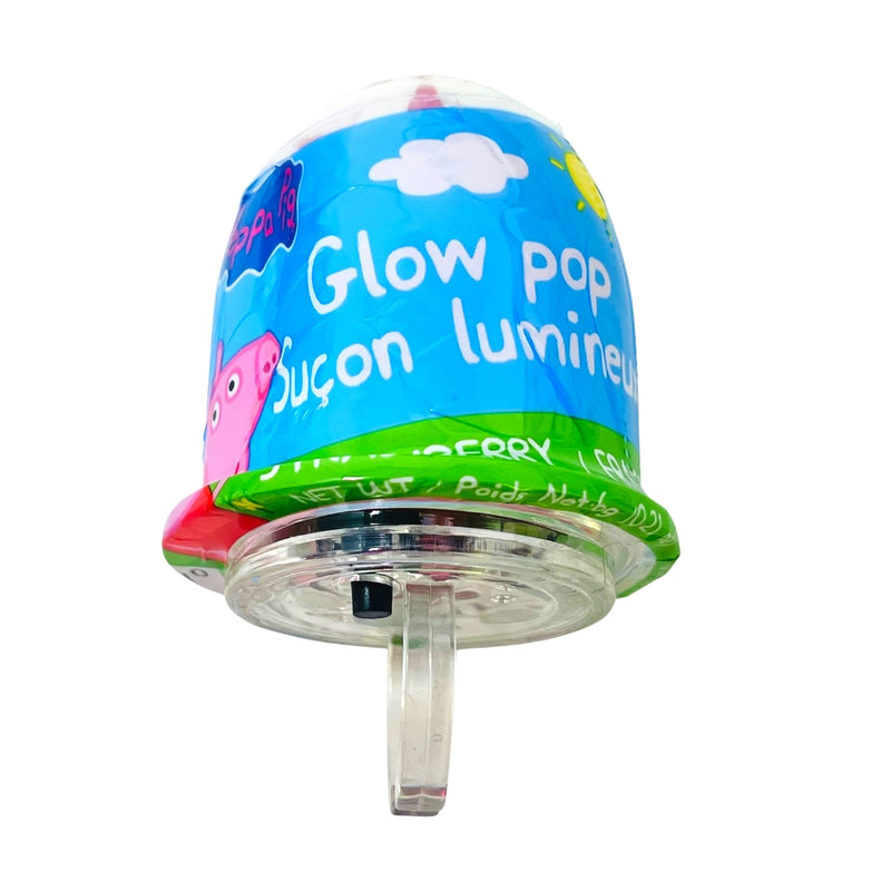 Peppa Pig Glow Pop Ring - 12 Pack - Lollipop