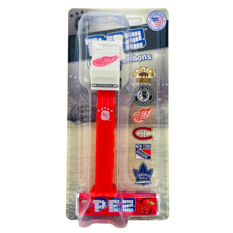 Pez NHL Zamboni Assorted Teams - 12 Pack - Detroit Red Rings - PEZ Dispensers with PEZ Candy!
