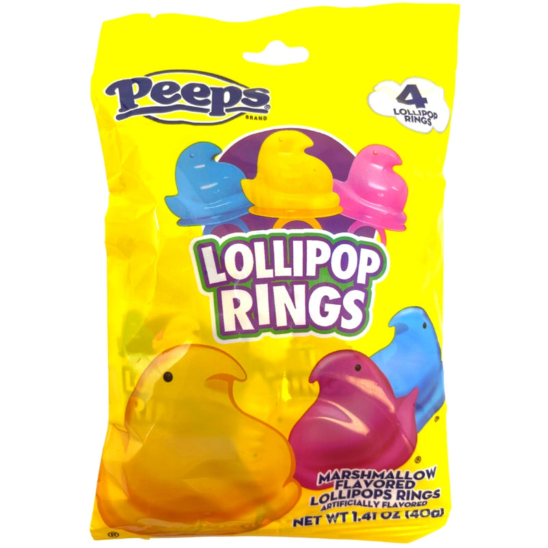 Peeps 4pk Lollipop Rings 1.41oz - 12 Pack