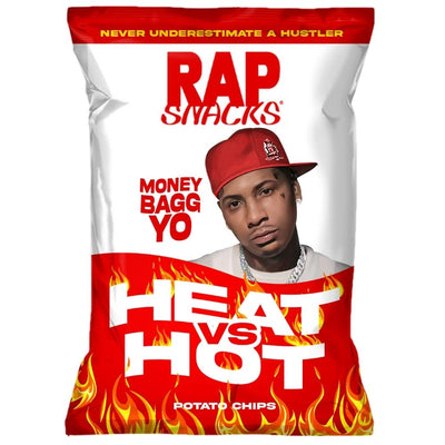 Rap Snacks Money Bagg Yo Heat vs Hot Chips 2.5oz - 24 Pack