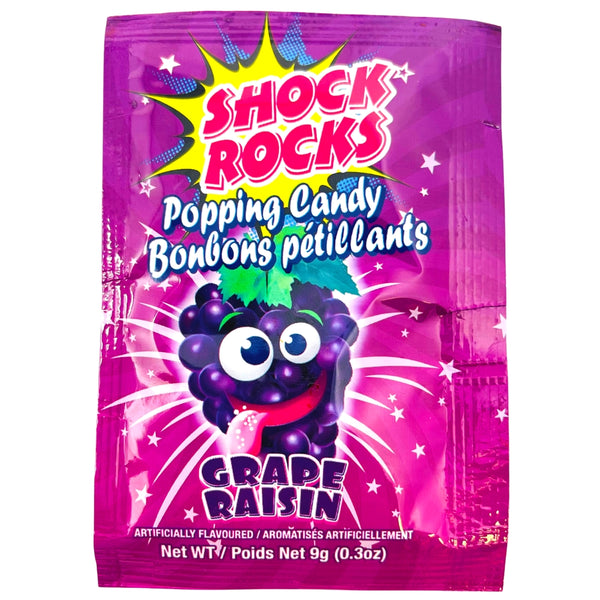 Shock Rocks Popping Candy Grape - 24 Pack