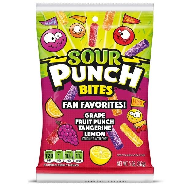 Sour Punch Bites Fan Favourites 5oz 12 Pack