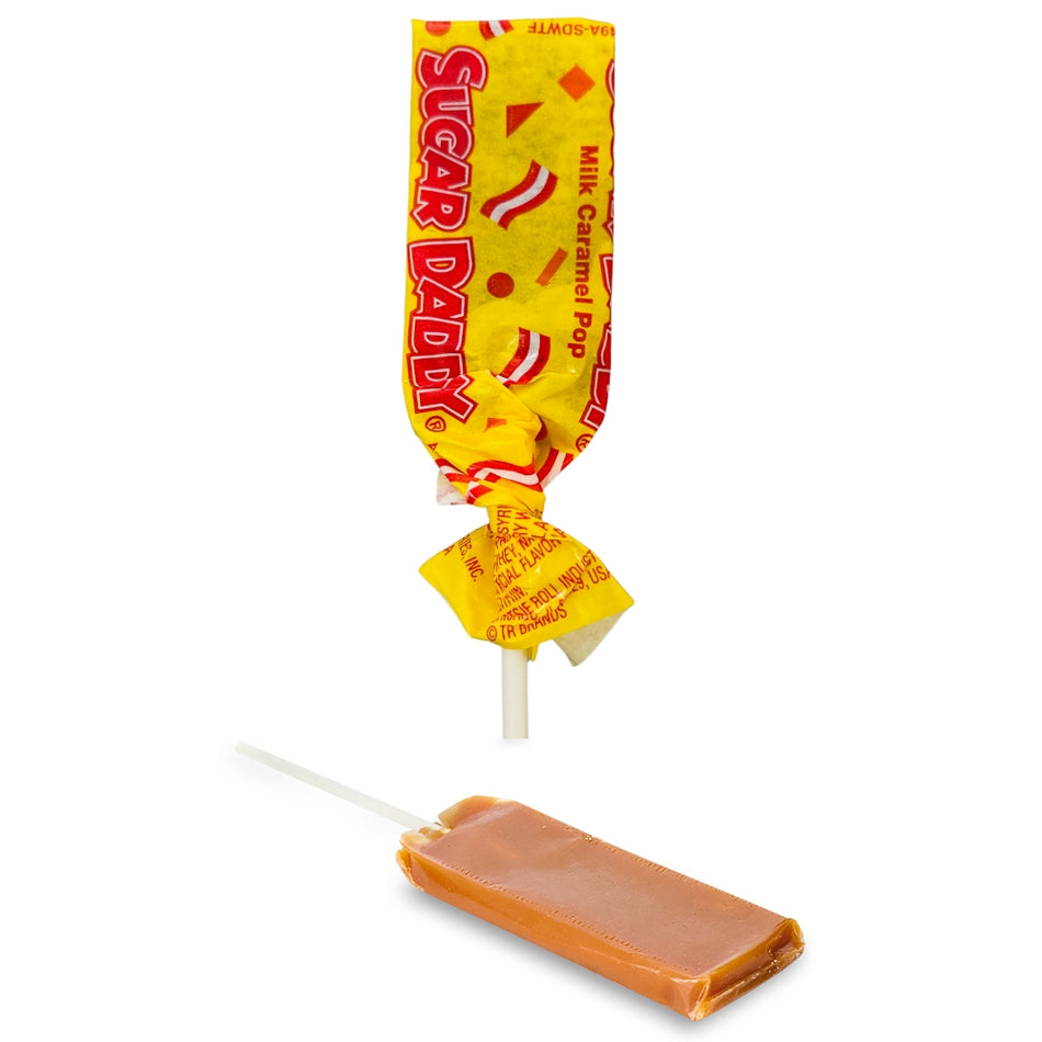 Mini Sugar Daddy Caramel Pops 15g - 48 Pack