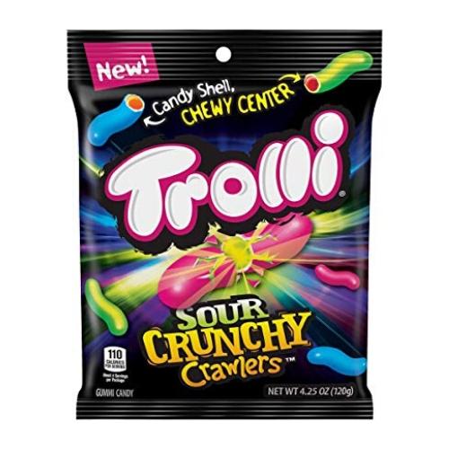 Trolli Sour Crunchy Crawlers 4.25oz  12 Pack