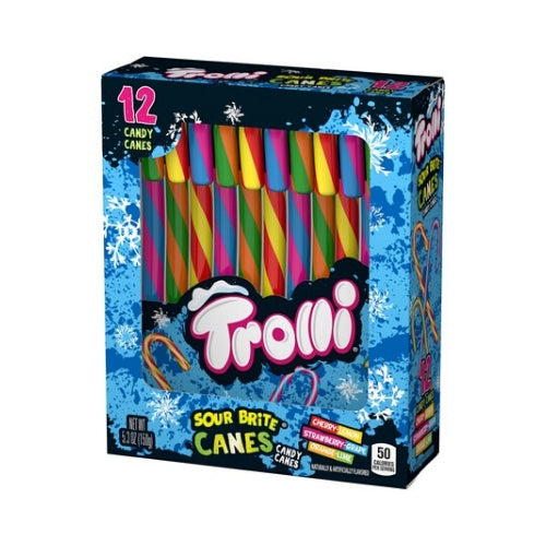 Trolli Christmas Candy Canes 12 Piece Gift Box - 12 Pack