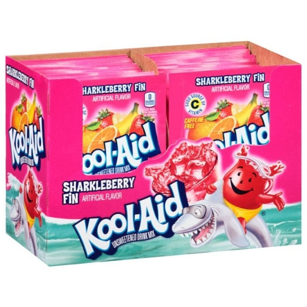 Kool-Aid Drink Mix Sharkleberry Fin - 48 Pack