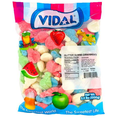 Vidal Gummi Holiday Ornaments 2.2lbs - 1 Bag