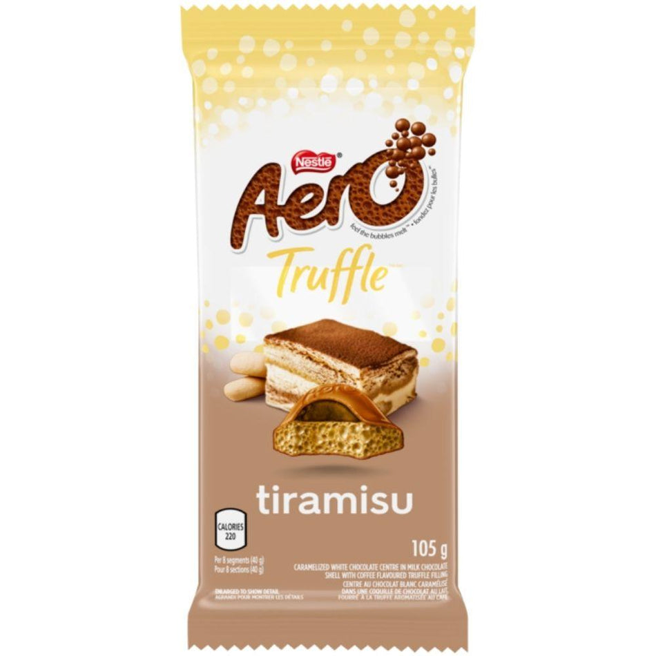 Aero Truffle Tiramisu Milk Chocolate Bar 105g - 15 Pack