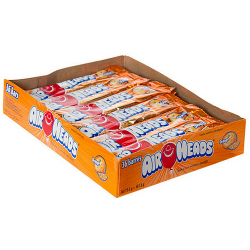 AirHeads Candy Orange Taffy Bars 36ct-Retro Candy Toronto
