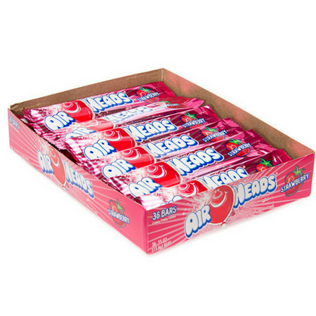AirHeads Candy Strawberry Taffy Bars 36 CT-Retro Candy Toronto